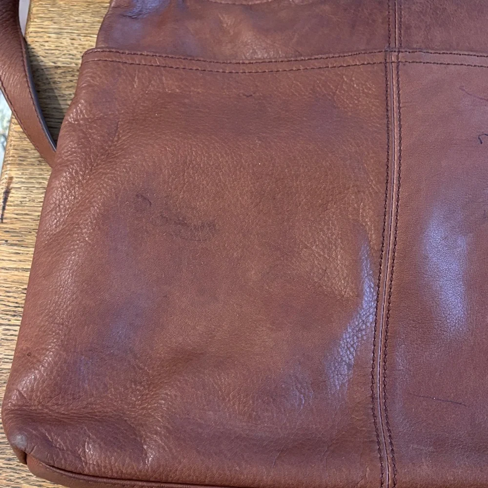 Margot Leather Crossbody in Cognac. Super Soft!